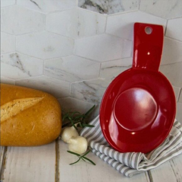 Range Kleen Christmas Red Buffet Spoon Rests Reusable Stackable 6 Piece Bundle - Picture 4 of 9